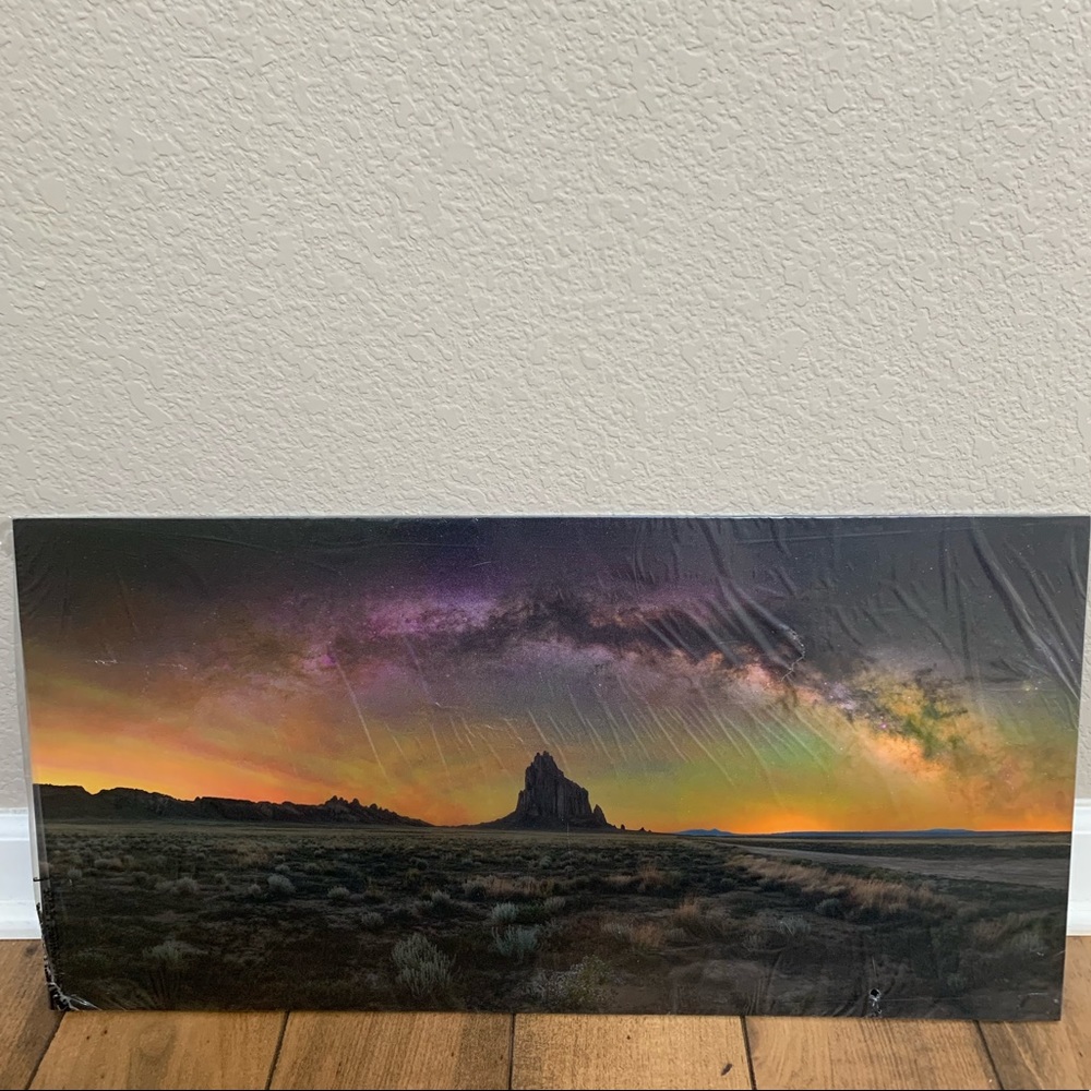 Photograph Milky Way galaxy Shiprock